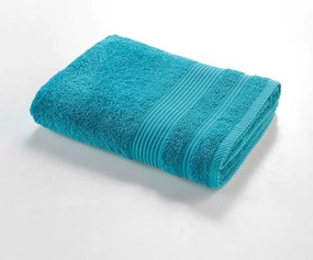Niebieski bawełniany ręcznik kąpielowy frotte 70x130 cm Tendresse – douceur d'intérieur