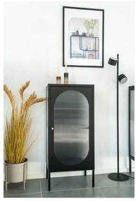 Czarna metalowa witryna 50x110 cm Adelaide – House Nordic