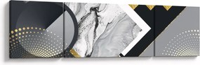 Obraz - Teksturowany kolaż (170x50 cm)