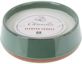 Świeca odstraszająca Citronella, zielona, 420 g,12 x 4,5 cm