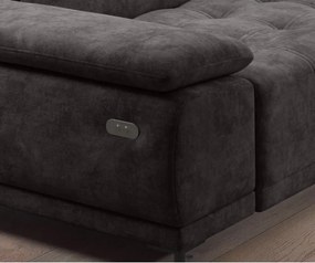 Narożnik FOCUS L z elektryczną regulacją w tkaninie SALVADOR 04 WERSAL