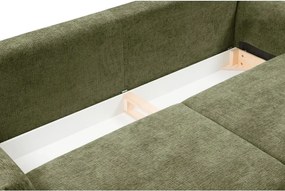 Sofa ADEL z funkcja spania i pojemnikiem OLIWKOWY OVER THE HORIZON 38