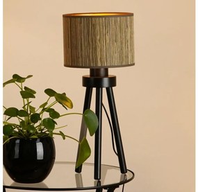 Brilagi - Lampa stołowa BOSTON ROLLER 1xE27/15W/230V brązowo-złota