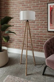 Lampa podłogowa KS-11104 kremowy brąz