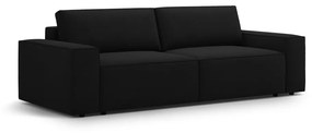 Czarna rozkładana sofa 247 cm Jodie – Micadoni Home