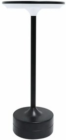Czarna lampa stołowa na USB F8-R78