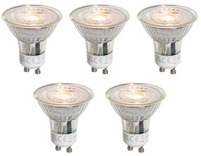 Zestaw 5 żarówek LED GU10 50mm Przezroczyste 3W 250 lm 2200K