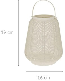 Lampion metalowy z uchwytem, 16 x 19 cm