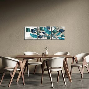 Obraz - Ilustracja pióra (z zegarem) (90x30 cm)