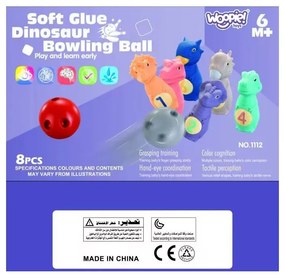 Woopie baby kręgle sensoryczne dla niemowląt 8 el.