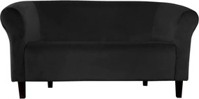 Sofa Milo tkanina Welur wygodna sofa tapicerowana do salonu i poczekalni : Kolor nogi - Venge, Kolor tkaniny - VELVET - MG19, Typ tkaniny - Velvet, Wysokość nogi - 15 cm