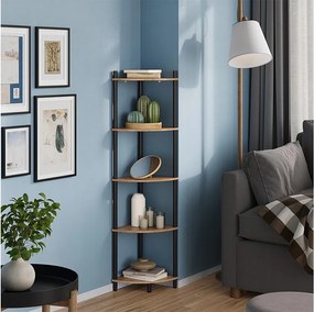 Półka narożna złoty dąb power/antracyt 29x29x133 bivio