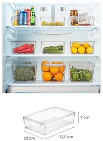 Plastikowy organizer do lodówki 3 szt. – Hermia