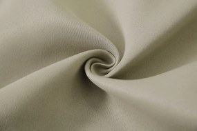 Beżowa zasłona OXFORD 140x250 cm Zawieszanie: Metalowe pierścienie