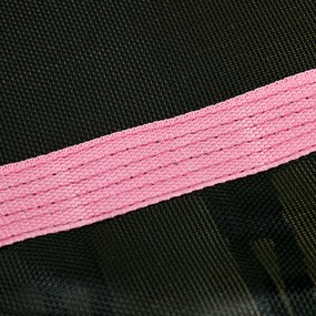 HOMCOM Trampolina dziecięca, Ø163,5 cm, z siatką bezpieczeństwa, wyściełana, Stal, do 50 kg