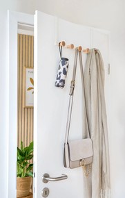 Metalowy wieszak na drzwi, 5 haczyków