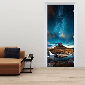 Fototapeta na drzwi - Niebieska Droga Mleczna (95x205cm)