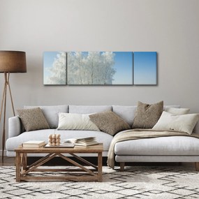 Obraz zaśnieżonego krajobrazu (170x50 cm)