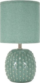 Jasnoniebieska lampa stołowa ceramiczna z tekstylnym kloszem (wysokość 27 cm) Pontus – Mauro Ferretti