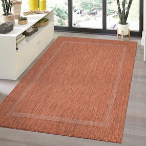 Dywan zewnętrzny Relax ramka ceglany 280 cm x 370 cm