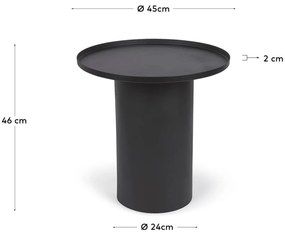 Metalowy okrągły stolik ø 45 cm Fleksa – Kave Home