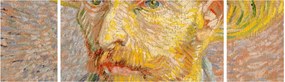 Obraz - Vincent van Gogh, Self-Portrait with a Straw Hat (The Potato Peeler), reprodukcje (170x50 cm)
