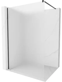Mexen Kioto ścianka prysznicowa Walk-in 120 x 200 cm, szron 8 mm, czarna - 800-120-101-70-30