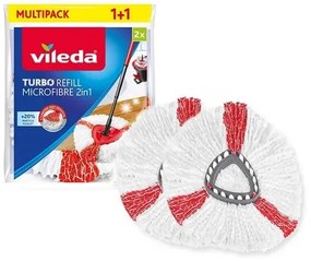 Vileda TURBO 2w1 Nakładka wymienna do mopa Turbo i Easy Wring & Clean, 2 szt.