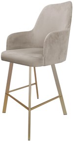 Hoker krzesło barowe Westa podstawa Profil złota MG09