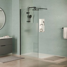 Walk-In Dusche EIRA - Milchglas-Streifen 8 mm und 10 mm