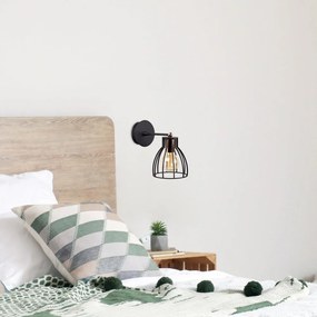 Kinkiet w czarno-brązowym kolorze ø 15 cm Kemah – Opviq lights