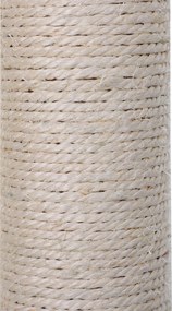 PawHut Drapak dla kotów z Słupkiem Sizalowym, Pluszowym Hamakiem, Płyta wiórowa, Szary 50 x 36 x 70 cm