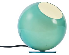 Retro lampa stołowa niebieska ze szkła - Mabel Retro Oswietlenie wewnetrzne