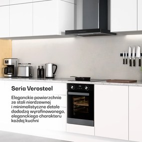 Klarstein Piekarnik do zabudowy Verosteel 45 cm 49 litrów