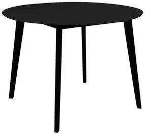 Okrągły stół z czarnym blatem 105x105 cm Vojens – House Nordic