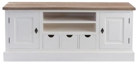 Szafka RTV Brighton 150x40x65cm white&amp;natural