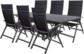 Doppler LIVORNO AVANTAGE ogrodowy zestaw wypoczynkowy 6+1 antracyt