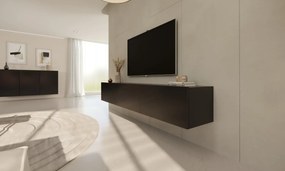 Szafka RTV GABI 160cm czarna wisząca KOCOT MEBLE