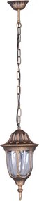 Czarno-złota lampa wisząca na taras w stylu retro- S324-Confucio