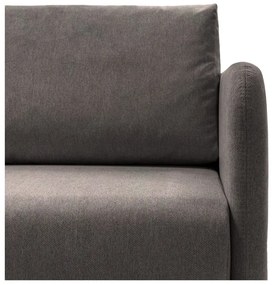 Szara aksamitna rozkładana sofa 220 cm Chaum – Rodier
