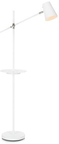 Biała lampa stojąca z półką Markslöjd Linear