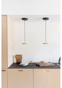 Żółta lampa wisząca LED z metalowym kloszem ø 15 cm Asteria Micro – UMAGE