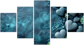 Obraz - Kamienie w kształcie serca (125x70 cm)
