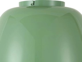Lampa sufitowa retro zielona z białym wnętrzem, ze ściemnialnym 3-stopniowo LED - Vera
