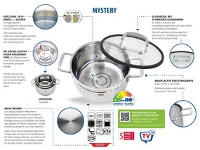 Elo 91003 3-częściowy zestaw garnków ze stalinierdzewnej Mystery