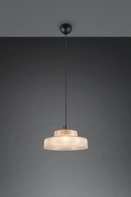 Lampa wisząca w bursztynowym kolorze ze szklanym kloszem ø 35 cm Abella – Reality