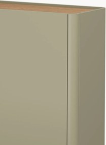 Komoda Elivo 200 cm czterodrzwiowa - eukaliptus / dąb baltic dune