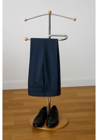 Wieszak cichy sługa, chrom/orzech