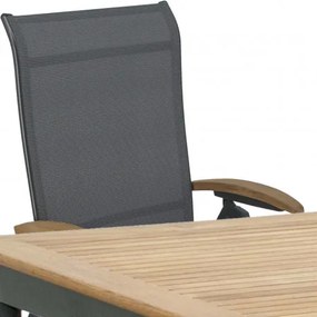 CONCEPT YELMO FSC 6+1 - zestaw sof ogrodowych (aluminium/dąb)