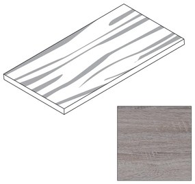 Półka z laminowanej płyty wiórowej do ELEMENT SYSTEM, 1200 x 200 mm, dąb